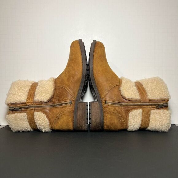 Womens UGG Blayre II Brown Leather Boots / Size 6.5 - Picture 6 of 8
